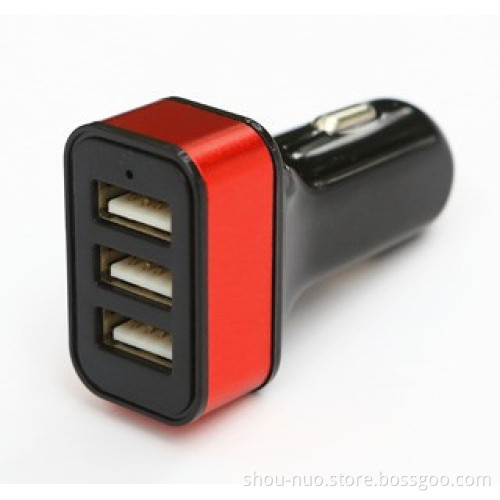 3 in 1 wall car adaptor with usb port 3 socket,high-speed mobile car power adaptor for mp3 player,multi car adaptor for iphone